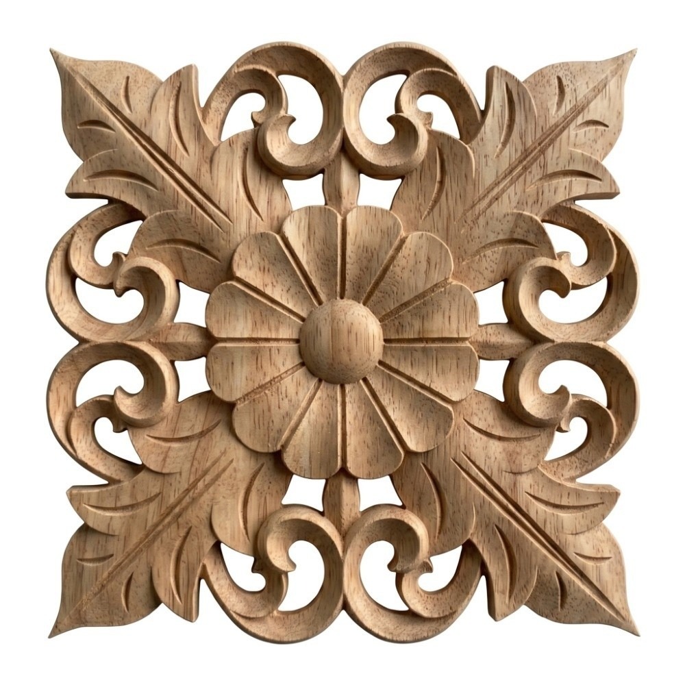 Craft Embellishment - Home Embellishment Wood Wood Carved Applique