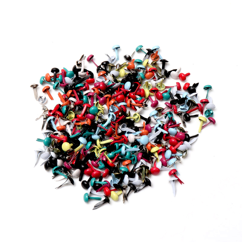 Embellishments For Scrapbooking - 100pcs Mixed Multicolor Round Metal Studs