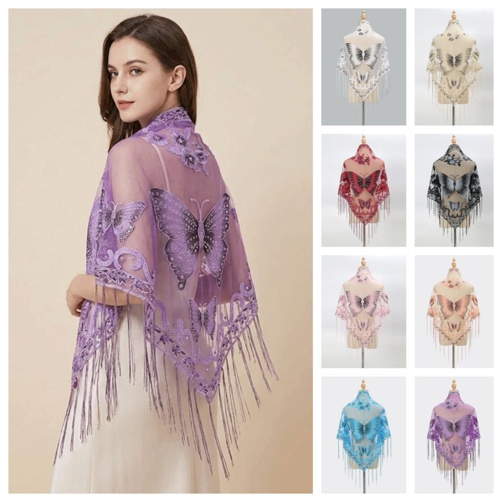 Luxury Flower Lace Hollow Scar - Tassel Fringe Trim 评论和价格