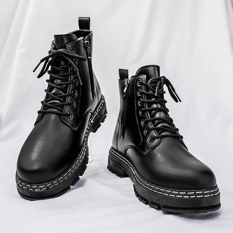 Men's 4-Season Black Patent Le - Guipure Lace Panel 评论和价格