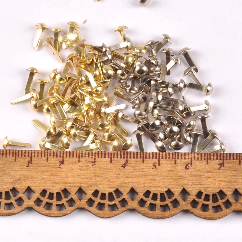 100PCs mixed Silver/golden Rou - Embellishments For Scrapbooking 评论和价格