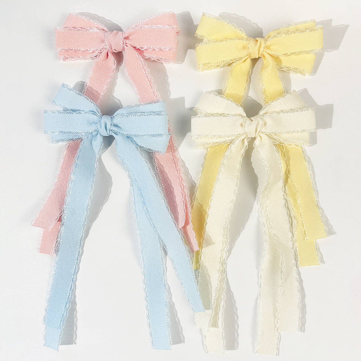 Bulk 20pc Long Tassel Hair Cli - Lace Ribbon Trim 评论和价格