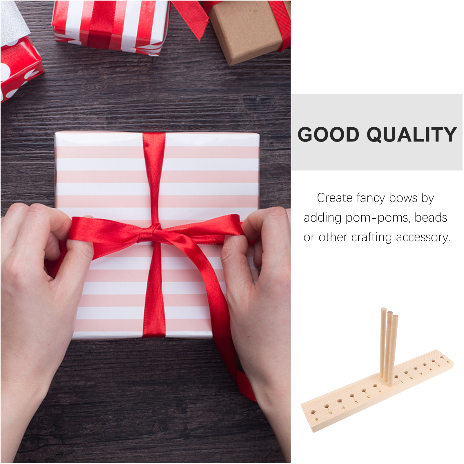 Creative Wooden Bow Maker Adju - Pom Pom Maker Tool 评论和价格