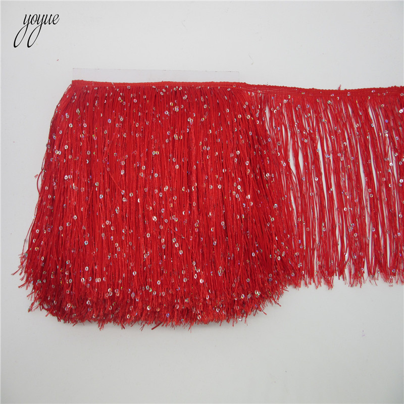 YOYUE 1Yard 20CM Long Polyeste - Fringe Ribbon Sewing 评论和价格