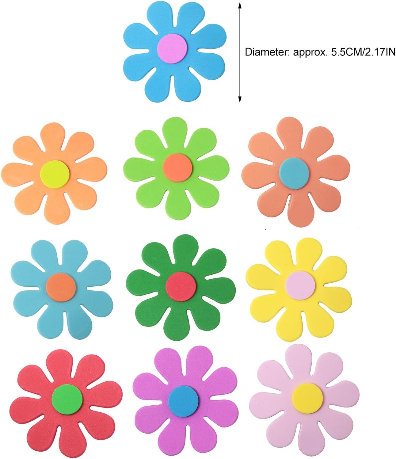 3D flower foam stickers Spring - Craft Embellishment 评论和价格