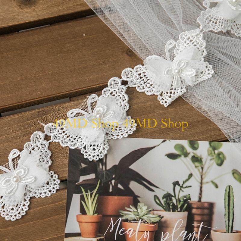 49MD 1 Yard Bowknot for Butter - Lace Ribbon Trim 评论和价格