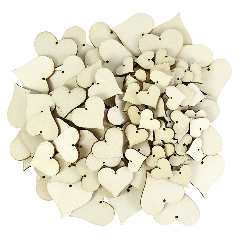 10-100pcs Unfinished Blank Woo - Craft Embellishment 评论和价格