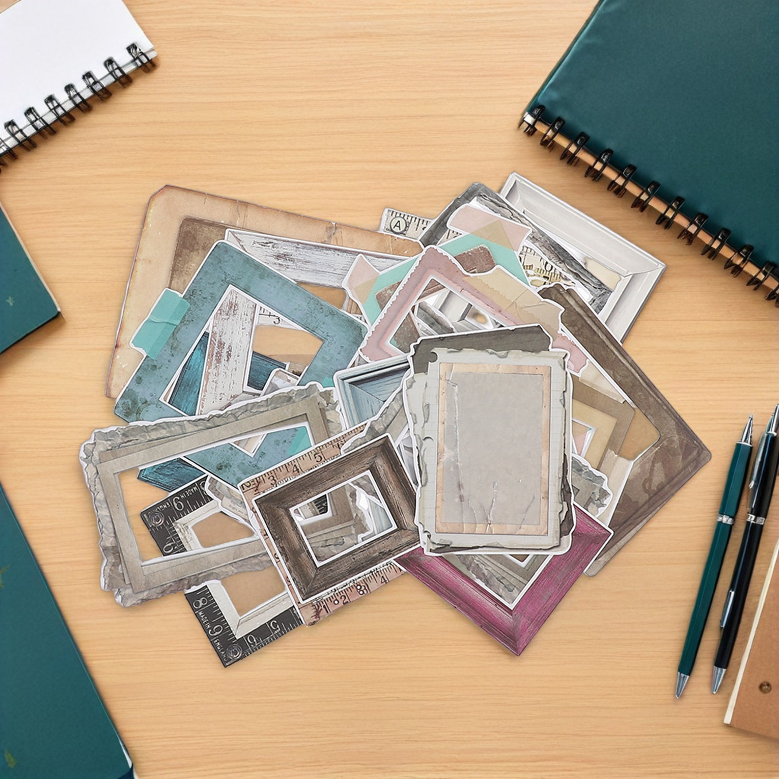 35Pcs Frame Stickers for Scrap - Embellishments For Scrapbooking 评论和价格