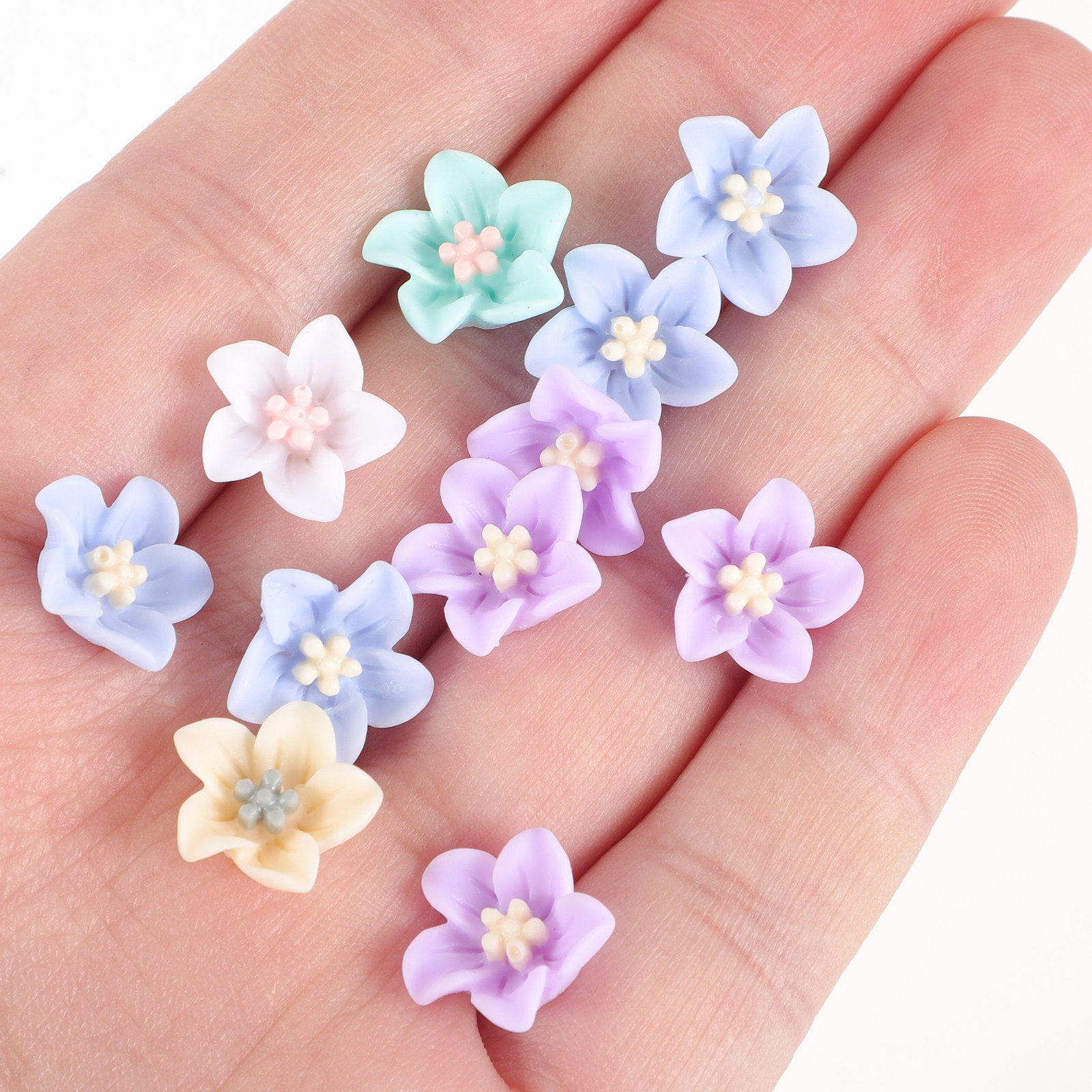 200Pcs Unique Resin Flower Emb - Craft Embellishment 评论和价格