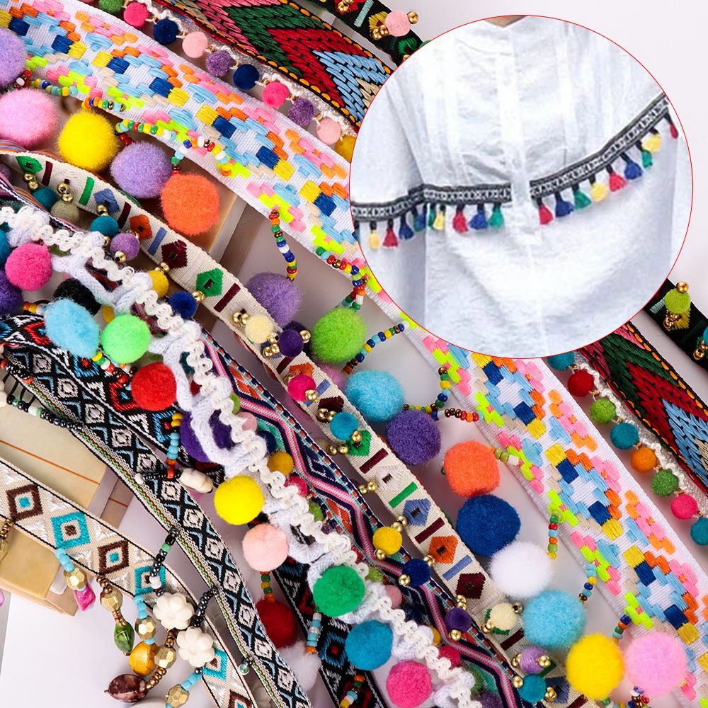 1yard Bohemia Tassel Lace Trim - Tassel Fringe Trim 评论和价格