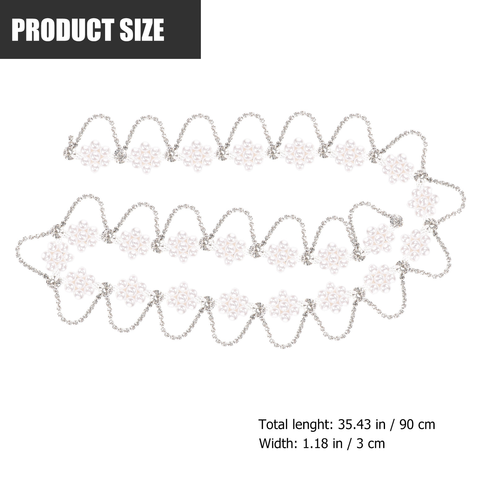 Rhinestone Pearl Chain Trim Pr - Pearl Trim Chain 评论和价格