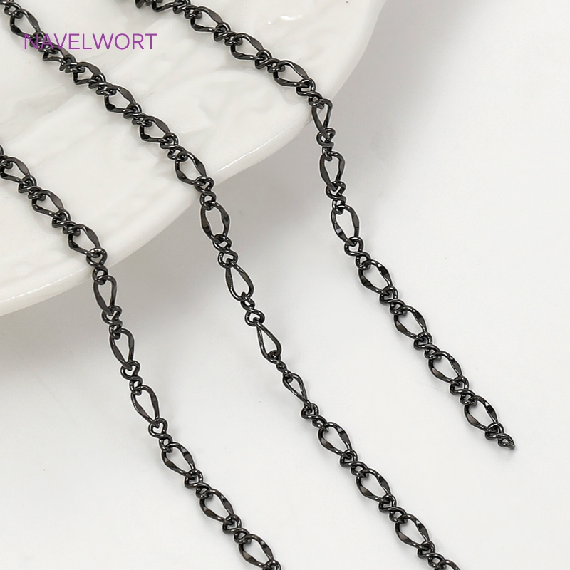 Black Color Oval Thin Chains F - Embroidery Craft 评论和价格