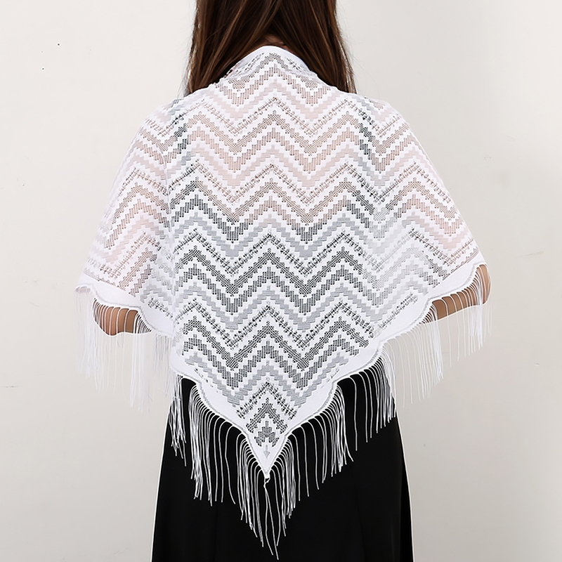 Elegant Tassels Triangular Sca - Tassel Fringe Trim 评论和价格