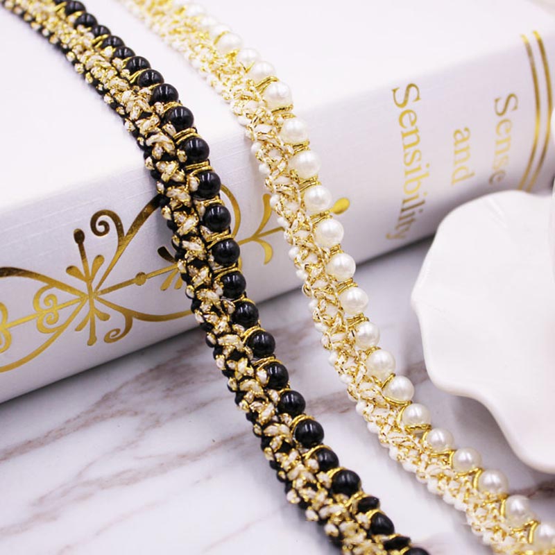10 Yards DIY Accessories Pearl - Fringe Ribbon Sewing 评论和价格