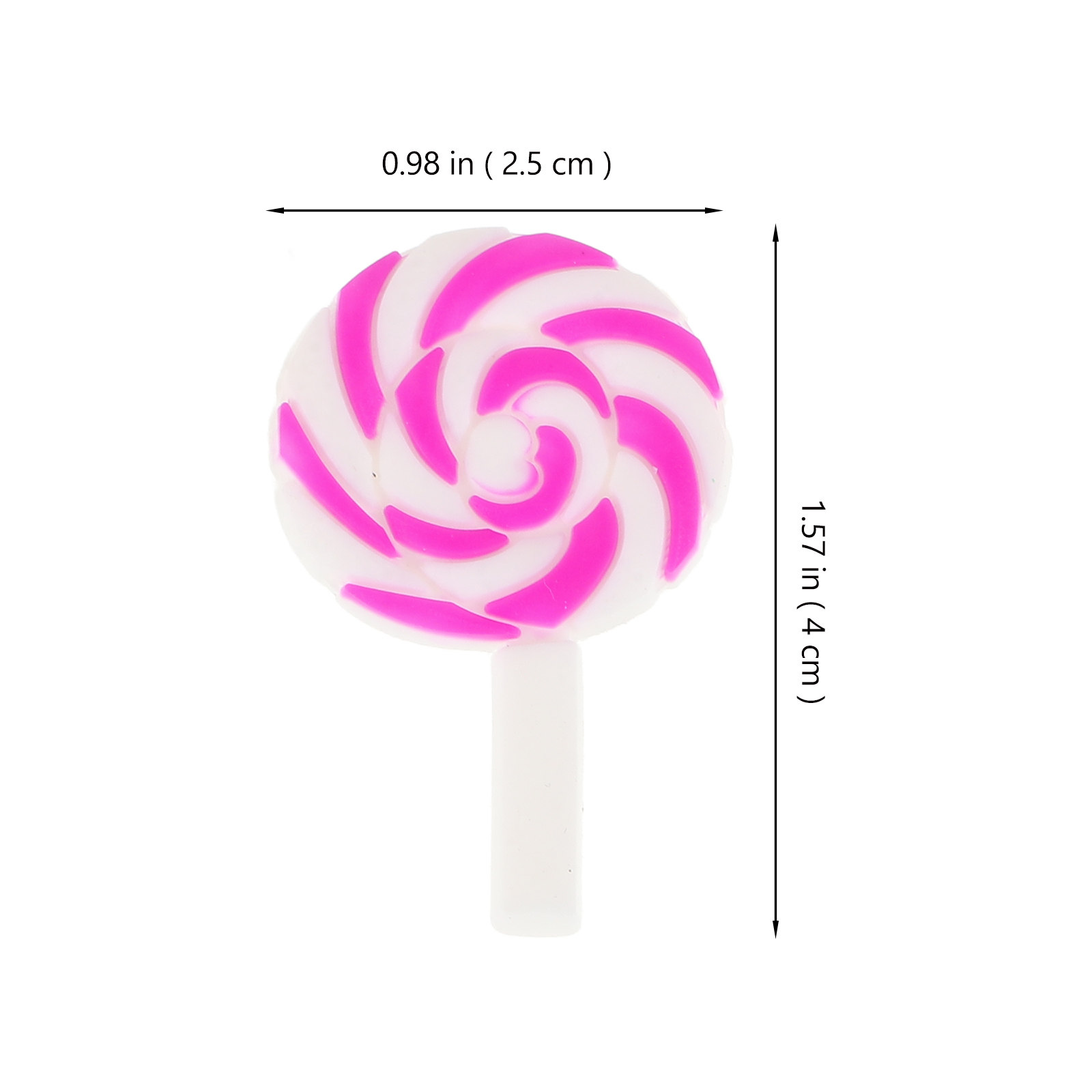 36Pcs Vibrant Rainbow Lollipop - Craft Embellishment 评论和价格