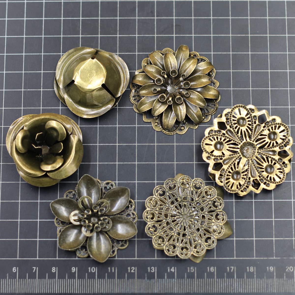 6Pcs Embellishments Combinatio - Craft Embellishment 评论和价格