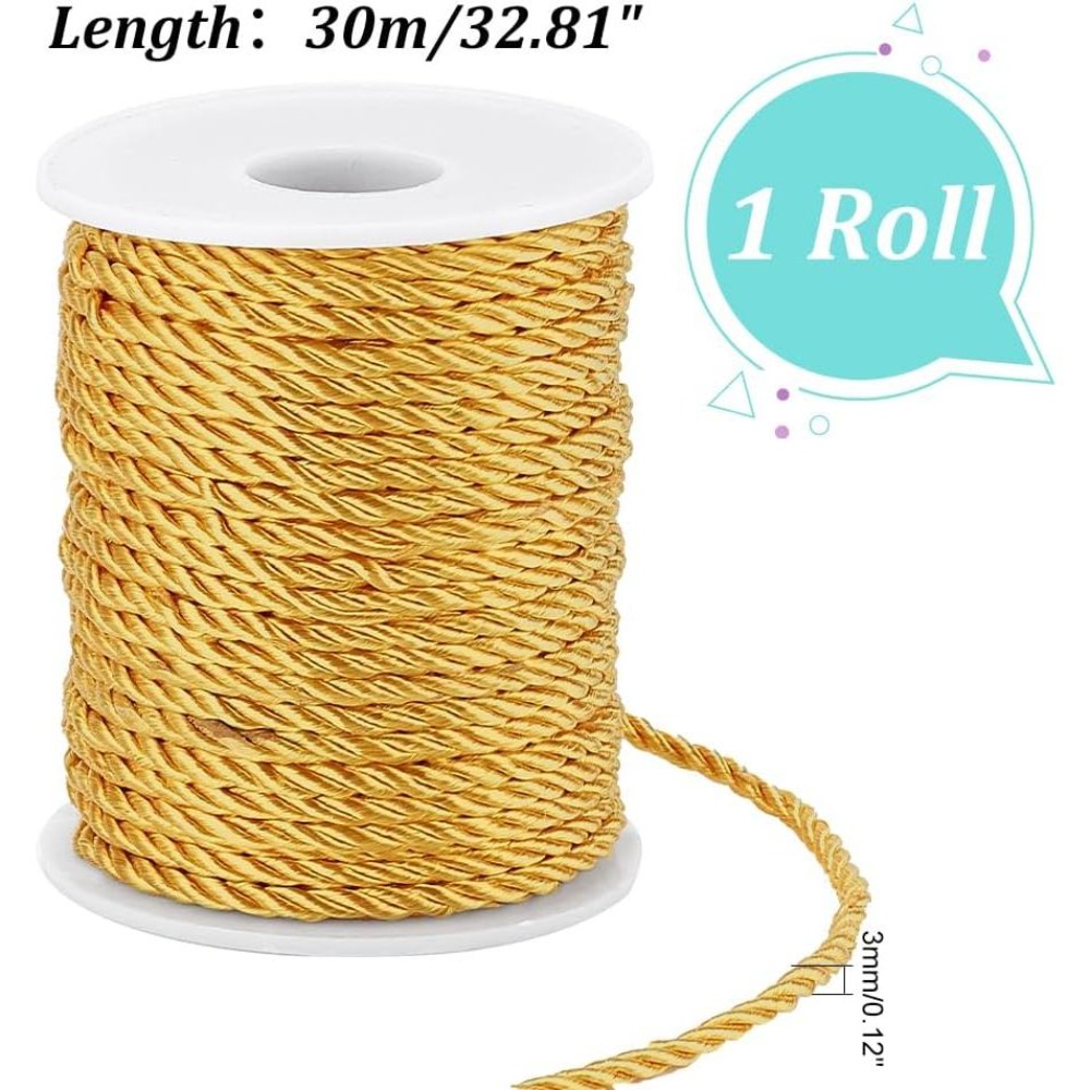 1 Roll 32 Yards Twisted Cord T - Cord Trim Twisted 评论和价格
