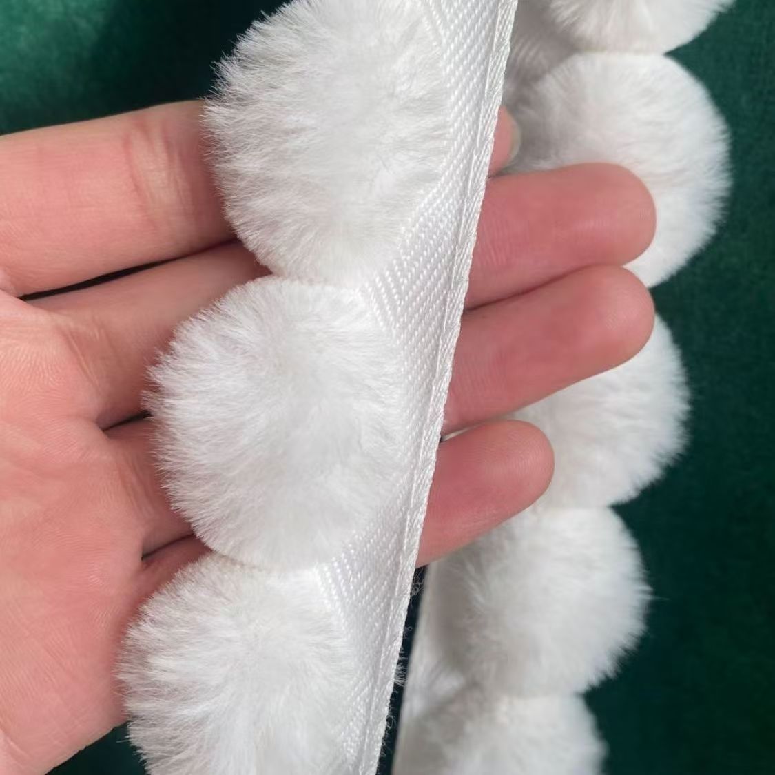 3cm Faux Rabbit Fur Pom Ball L - Fringe Ribbon Sewing 评论和价格