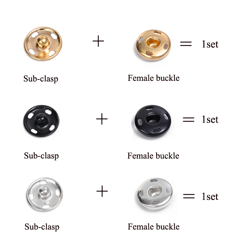 10/50 Set 8-10mm Metal Sew-on  - Iron On Stud Set 评论和价格