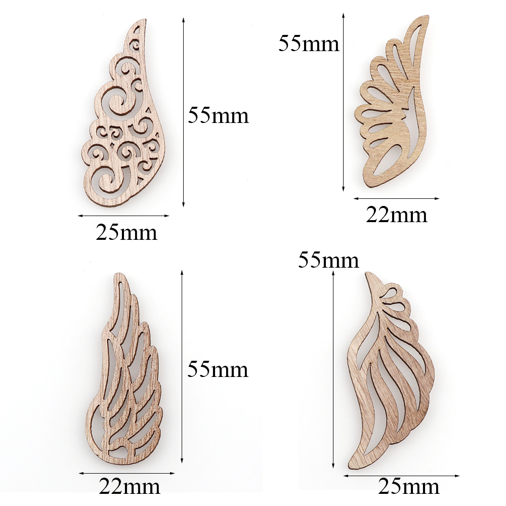 40Pcs/bag 4 Styles DIY Angel W - Craft Embellishment 评论和价格