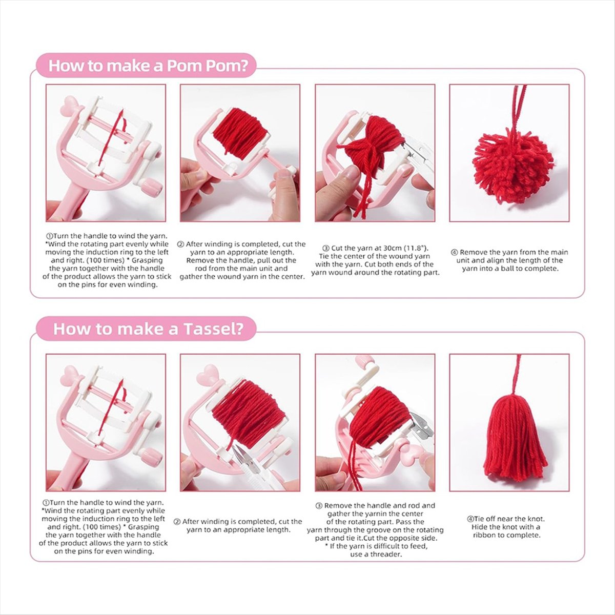 KSOL Pom Makers Set Tool Winde - Pom Pom Maker Tool 评论和价格
